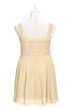 ColsBM Vienna Marzipan Plus Size Bridesmaid Dresses V-neck Casual Knee Length Zip up Sleeveless Sequin