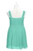 ColsBM Vienna Mint Green Plus Size Bridesmaid Dresses V-neck Casual Knee Length Zip up Sleeveless Sequin