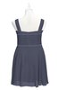 ColsBM Vienna Nightshadow Blue Plus Size Bridesmaid Dresses V-neck Casual Knee Length Zip up Sleeveless Sequin
