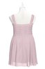 ColsBM Vienna Pale Lilac Plus Size Bridesmaid Dresses V-neck Casual Knee Length Zip up Sleeveless Sequin