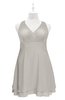 ColsBM Nathaly Ashes Of Roses Plus Size Bridesmaid Dresses Sleeveless Knee Length A-line Zipper Pleated Plain