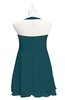 ColsBM Nathaly Blue Green Plus Size Bridesmaid Dresses Sleeveless Knee Length A-line Zipper Pleated Plain