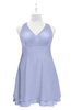 ColsBM Nathaly Blue Heron Plus Size Bridesmaid Dresses Sleeveless Knee Length A-line Zipper Pleated Plain
