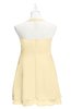 ColsBM Nathaly Cornhusk Plus Size Bridesmaid Dresses Sleeveless Knee Length A-line Zipper Pleated Plain