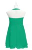 ColsBM Nathaly Pepper Green Plus Size Bridesmaid Dresses Sleeveless Knee Length A-line Zipper Pleated Plain