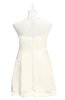 ColsBM Nathaly Whisper White Plus Size Bridesmaid Dresses Sleeveless Knee Length A-line Zipper Pleated Plain