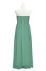 ColsBM Yamileth Beryl Green Plus Size Bridesmaid Dresses Floor Length Sexy Split-Front Strapless Sleeveless Empire
