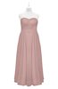 ColsBM Yamileth Blush Pink Plus Size Bridesmaid Dresses Floor Length Sexy Split-Front Strapless Sleeveless Empire