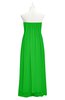 ColsBM Yamileth Classic Green Plus Size Bridesmaid Dresses Floor Length Sexy Split-Front Strapless Sleeveless Empire