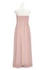 ColsBM Yamileth Dusty Rose Plus Size Bridesmaid Dresses Floor Length Sexy Split-Front Strapless Sleeveless Empire