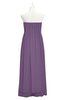 ColsBM Yamileth Eggplant Plus Size Bridesmaid Dresses Floor Length Sexy Split-Front Strapless Sleeveless Empire