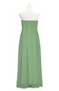 ColsBM Yamileth Fair Green Plus Size Bridesmaid Dresses Floor Length Sexy Split-Front Strapless Sleeveless Empire