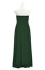 ColsBM Yamileth Hunter Green Plus Size Bridesmaid Dresses Floor Length Sexy Split-Front Strapless Sleeveless Empire