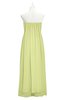 ColsBM Yamileth Lime Green Plus Size Bridesmaid Dresses Floor Length Sexy Split-Front Strapless Sleeveless Empire