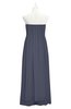 ColsBM Yamileth Nightshadow Blue Plus Size Bridesmaid Dresses Floor Length Sexy Split-Front Strapless Sleeveless Empire
