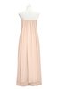 ColsBM Yamileth Peach Puree Plus Size Bridesmaid Dresses Floor Length Sexy Split-Front Strapless Sleeveless Empire