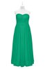 ColsBM Yamileth Pepper Green Plus Size Bridesmaid Dresses Floor Length Sexy Split-Front Strapless Sleeveless Empire