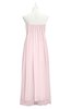 ColsBM Yamileth Petal Pink Plus Size Bridesmaid Dresses Floor Length Sexy Split-Front Strapless Sleeveless Empire
