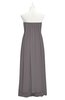 ColsBM Yamileth Ridge Grey Plus Size Bridesmaid Dresses Floor Length Sexy Split-Front Strapless Sleeveless Empire