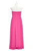 ColsBM Yamileth Rose Pink Plus Size Bridesmaid Dresses Floor Length Sexy Split-Front Strapless Sleeveless Empire