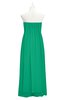 ColsBM Yamileth Sea Green Plus Size Bridesmaid Dresses Floor Length Sexy Split-Front Strapless Sleeveless Empire