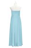 ColsBM Zaylee Aqua Plus Size Bridesmaid Dresses Sleeveless Zip up Simple Sweetheart Floor Length A-line