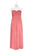 ColsBM Zaylee Coral Plus Size Bridesmaid Dresses Sleeveless Zip up Simple Sweetheart Floor Length A-line