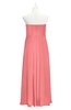 ColsBM Zaylee Coral Plus Size Bridesmaid Dresses Sleeveless Zip up Simple Sweetheart Floor Length A-line