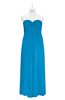 ColsBM Zaylee Cornflower Blue Plus Size Bridesmaid Dresses Sleeveless Zip up Simple Sweetheart Floor Length A-line