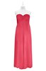 ColsBM Zaylee Guava Plus Size Bridesmaid Dresses Sleeveless Zip up Simple Sweetheart Floor Length A-line