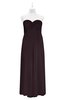 ColsBM Zaylee Italian Plum Plus Size Bridesmaid Dresses Sleeveless Zip up Simple Sweetheart Floor Length A-line