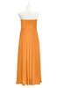 ColsBM Zaylee Orange Plus Size Bridesmaid Dresses Sleeveless Zip up Simple Sweetheart Floor Length A-line