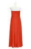 ColsBM Zaylee Persimmon Plus Size Bridesmaid Dresses Sleeveless Zip up Simple Sweetheart Floor Length A-line
