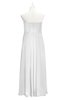 ColsBM Zaylee White Plus Size Bridesmaid Dresses Sleeveless Zip up Simple Sweetheart Floor Length A-line