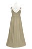 ColsBM Tinley Candied Ginger Plus Size Bridesmaid Dresses A-line V-neck Brush Train Sleeveless Sexy Zipper