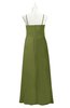 ColsBM Myah Olive Green Plus Size Bridesmaid Dresses Floor Length Zip up A-line Glamorous Pleated Scoop