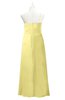 ColsBM Myah Pastel Yellow Plus Size Bridesmaid Dresses Floor Length Zip up A-line Glamorous Pleated Scoop