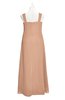 ColsBM Naya Almost Apricot Plus Size Bridesmaid Dresses A-line Floor Length Zipper Casual Sleeveless Ruching