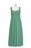 ColsBM Naya Beryl Green Plus Size Bridesmaid Dresses A-line Floor Length Zipper Casual Sleeveless Ruching
