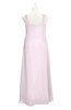 ColsBM Naya Blush Plus Size Bridesmaid Dresses A-line Floor Length Zipper Casual Sleeveless Ruching