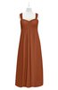 ColsBM Naya Bombay Brown Plus Size Bridesmaid Dresses A-line Floor Length Zipper Casual Sleeveless Ruching