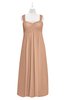 ColsBM Naya Burnt Orange Plus Size Bridesmaid Dresses A-line Floor Length Zipper Casual Sleeveless Ruching