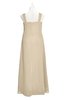 ColsBM Naya Champagne Plus Size Bridesmaid Dresses A-line Floor Length Zipper Casual Sleeveless Ruching