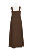ColsBM Naya Chocolate Brown Plus Size Bridesmaid Dresses A-line Floor Length Zipper Casual Sleeveless Ruching
