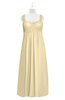 ColsBM Naya Cornhusk Plus Size Bridesmaid Dresses A-line Floor Length Zipper Casual Sleeveless Ruching