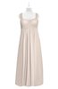 ColsBM Naya Cream Pink Plus Size Bridesmaid Dresses A-line Floor Length Zipper Casual Sleeveless Ruching
