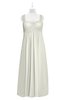 ColsBM Naya Cream Plus Size Bridesmaid Dresses A-line Floor Length Zipper Casual Sleeveless Ruching