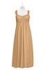 ColsBM Naya Desert Mist Plus Size Bridesmaid Dresses A-line Floor Length Zipper Casual Sleeveless Ruching