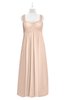 ColsBM Naya Fresh Salmon Plus Size Bridesmaid Dresses A-line Floor Length Zipper Casual Sleeveless Ruching
