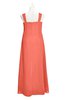 ColsBM Naya Fusion Coral Plus Size Bridesmaid Dresses A-line Floor Length Zipper Casual Sleeveless Ruching